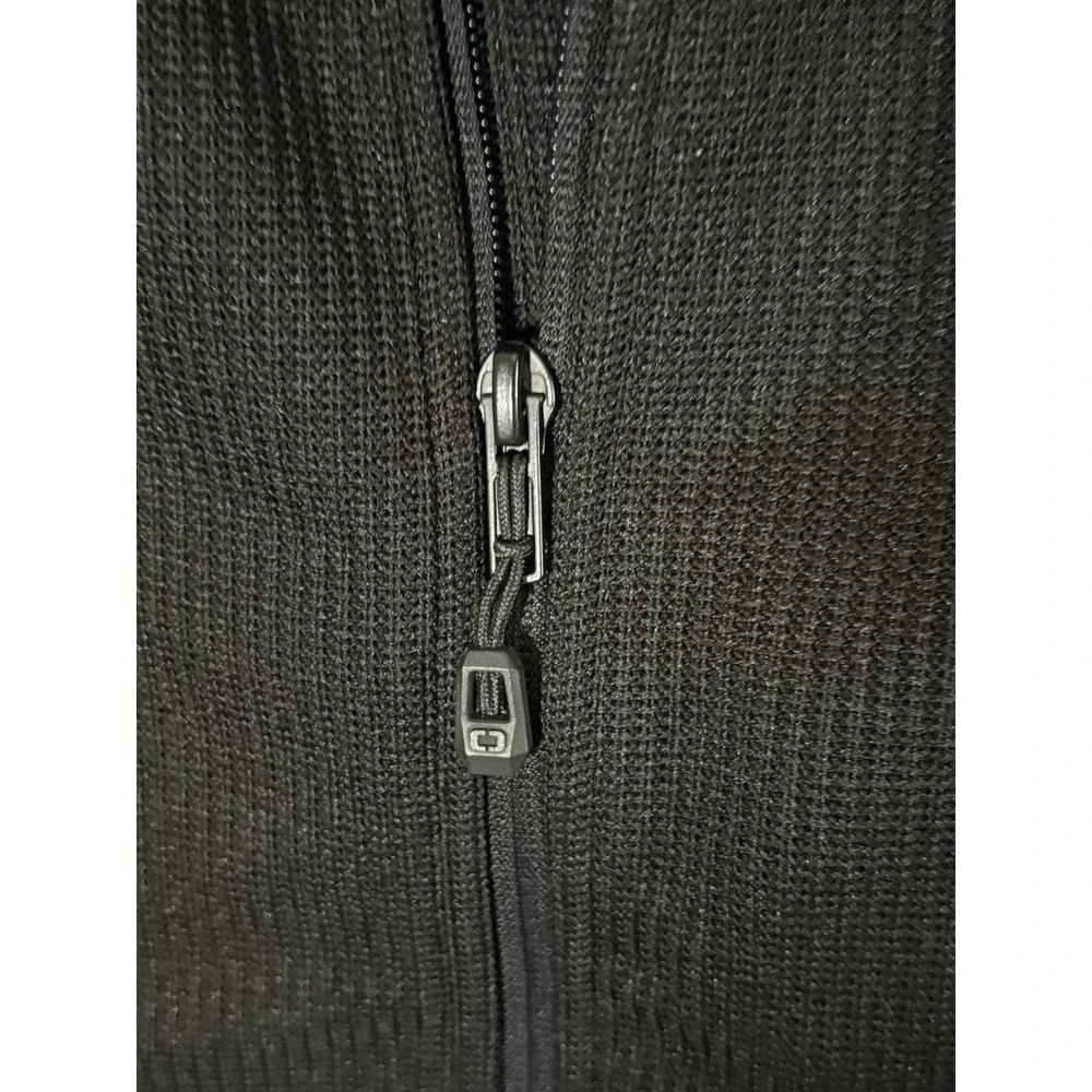 OGIO Men's Black Full‎ Zip Vest Stand-Up Collar Pockets Logo Regular Fit XL
